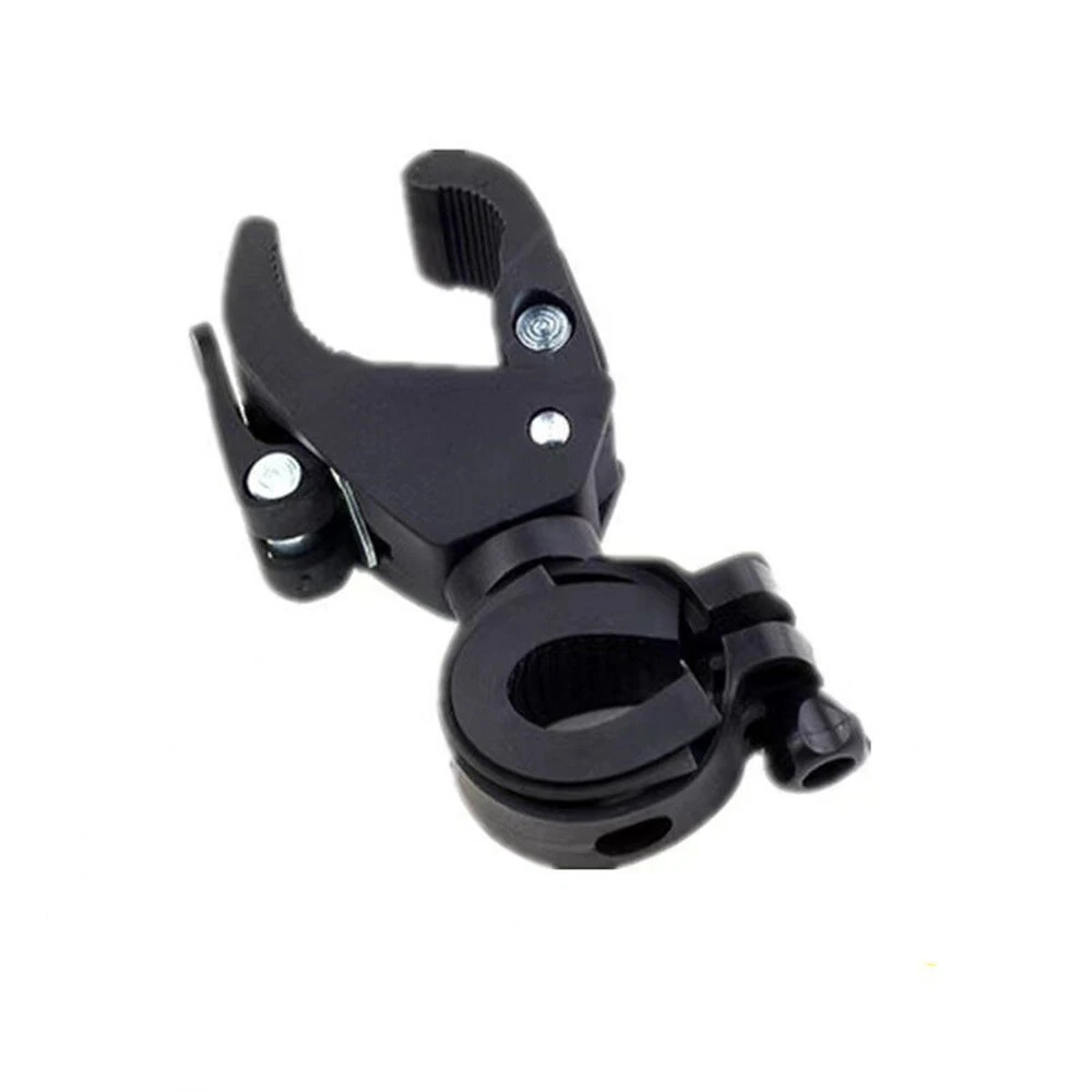 Bicycle Handlebar Light Bracket 360 Degree Rotatable Bike Lamp Holder LED Flashlight Plastic Clip Bike Light Mount Bracket — view 9