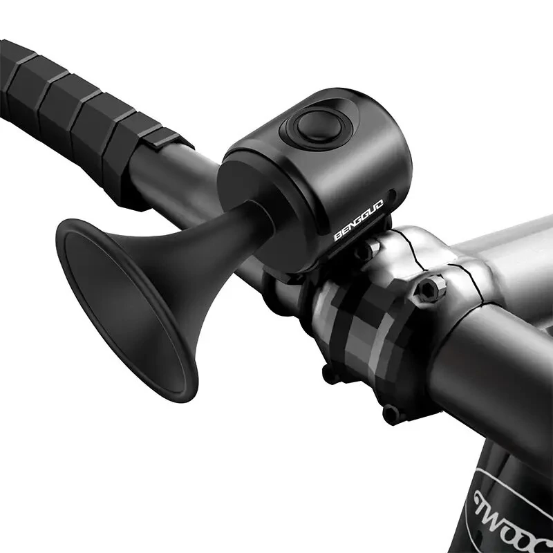 Bike Electronic Loud Horn Bicycle 120 db Warning Safety Electric Bell Bike Siren Bicycle Handlebar Alarm Ring Bike Accessories — view 2