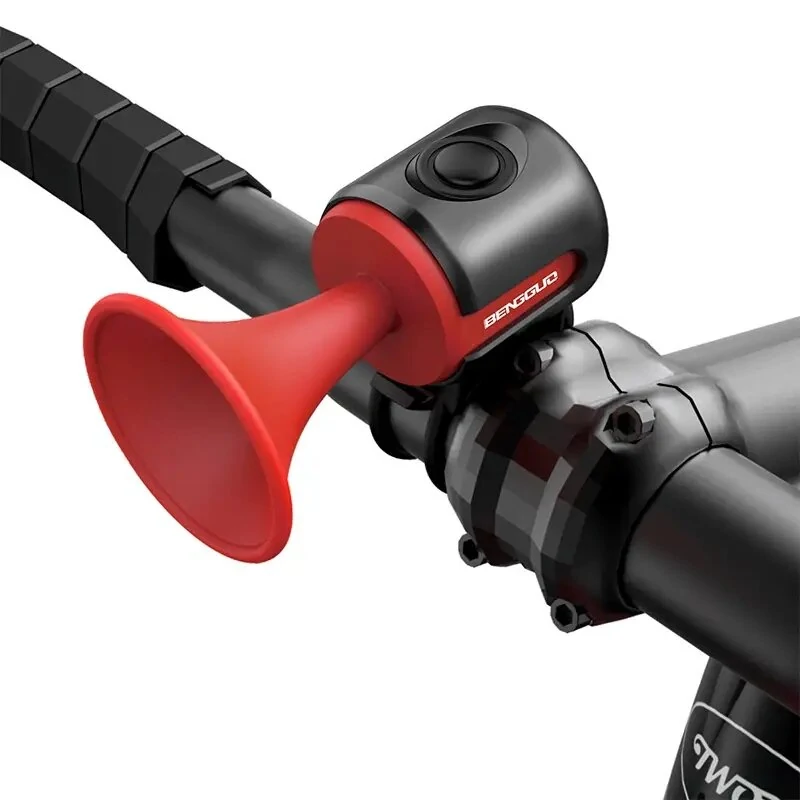 Bike Electronic Loud Horn Bicycle 120 db Warning Safety Electric Bell Bike Siren Bicycle Handlebar Alarm Ring Bike Accessories — view 3