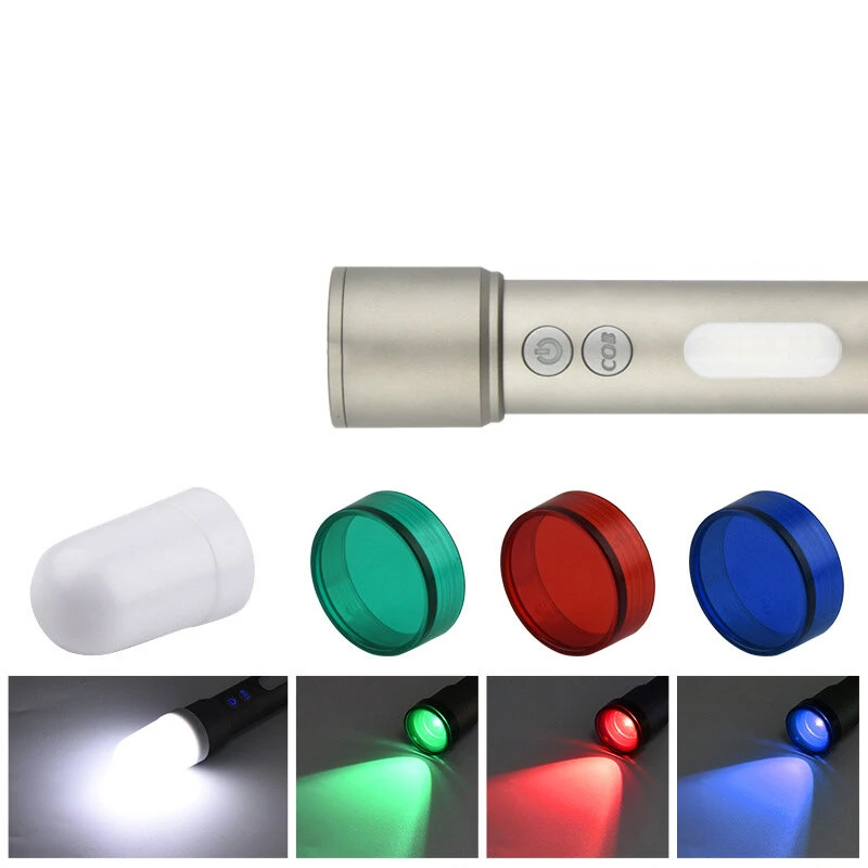 BIKIGHT 1000M Powerful Long Range Zoomable Flashlight Kit with 1200mAh Battery Tpye-C Rechargeable  Camping Light — view 5