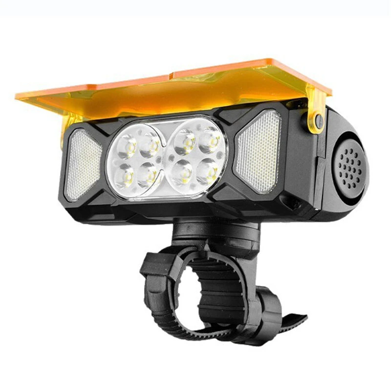 BIKIGHT 120dB Horn Cycling Headlight with Dust Cover Tweeter Type-C Charging 7 Modes Bike Front Light for MTB Night Riding Safety — Bikight