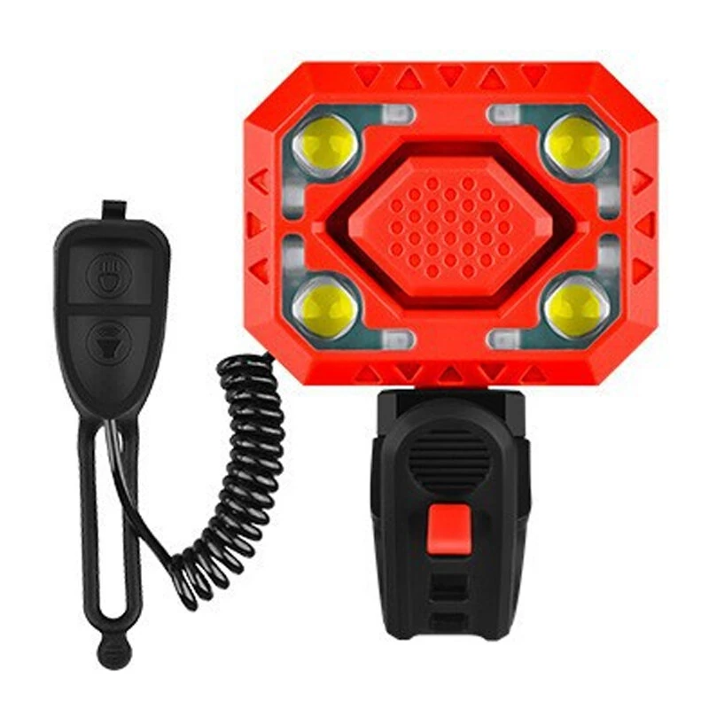 BIKIGHT 2-in-1 Wired Control Bicycle Horn Headlight 140dB Electric Bell 350LM Rechargeable Bike Front Light for MTB Cycling Safety — view 8