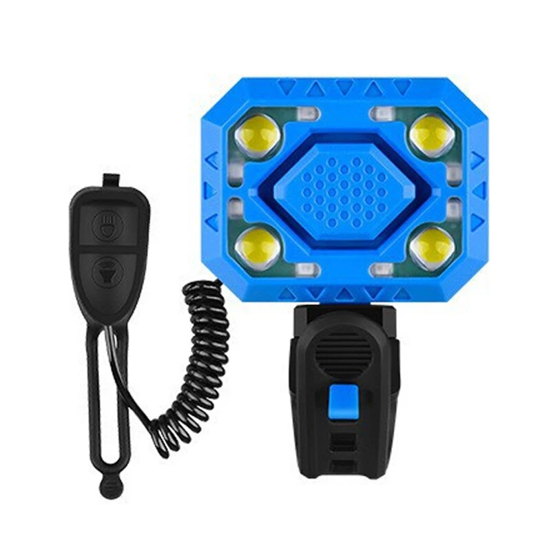 BIKIGHT 2-in-1 Wired Control Bicycle Horn Headlight 140dB Electric Bell 350LM Rechargeable Bike Front Light for MTB Cycling Safety — view 9