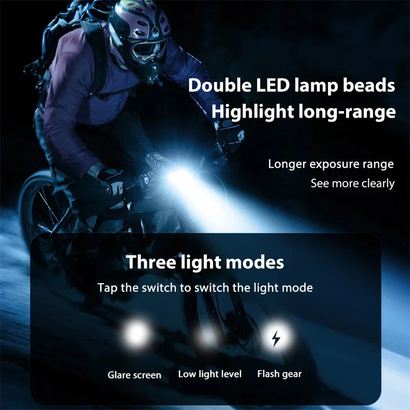Bikight 4 in 1 Solar Bike Headlight 2400mAh Battery Power Bank 3 Light Modes Waterproof Bicycle Front Light with 130db Horn for MTB Bike Motorcycle Electric Vehicle — view 7