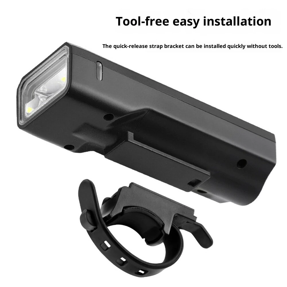 BIKIGHT 400LM Smart Light Sensor Bicycle Headlight with Digital Display 2000mAh Type-C Charging 4 Light Modes Waterproof Bike Front Light for Outdoor Night Cycling Safety — view 6