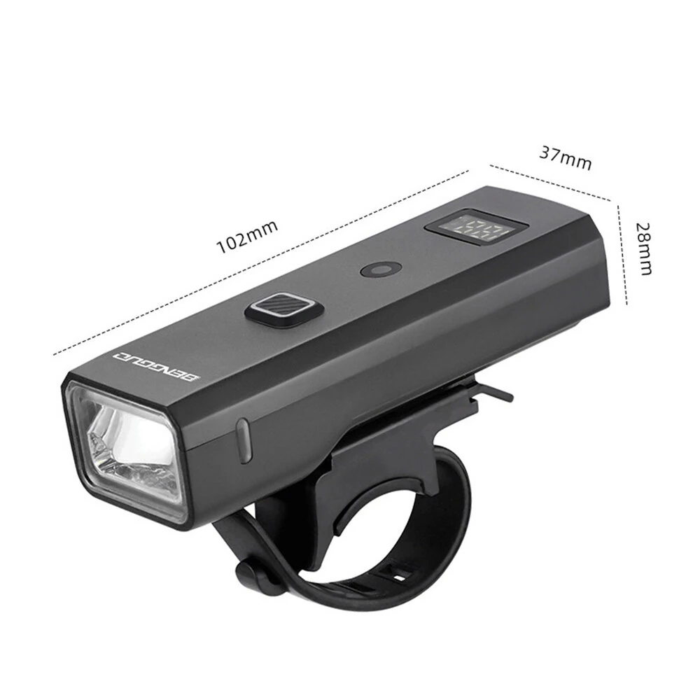 BIKIGHT 400LM Smart Light Sensor Bicycle Headlight with Digital Display 2000mAh Type-C Charging 4 Light Modes Waterproof Bike Front Light for Outdoor Night Cycling Safety — view 8