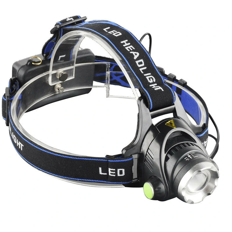 BIKIGHT 568D 650LM  LED HeadLamp Waterproof 3 Modes Telescopic Zoom Rechargeable Running Camping Cycling Light 2x18650 Battery — Bikight