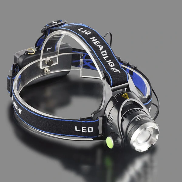 BIKIGHT 568D 650LM  LED HeadLamp Waterproof 3 Modes Telescopic Zoom Rechargeable Running Camping Cycling Light 2x18650 Battery — view 3