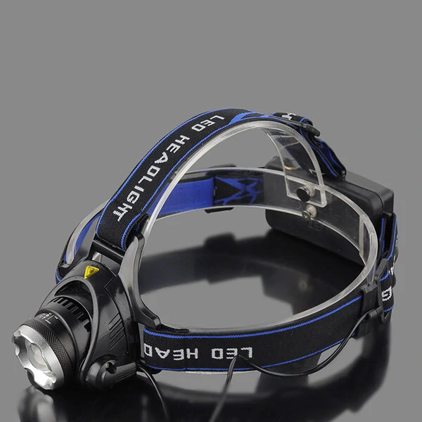 BIKIGHT 568D 650LM  LED HeadLamp Waterproof 3 Modes Telescopic Zoom Rechargeable Running Camping Cycling Light 2x18650 Battery — view 4