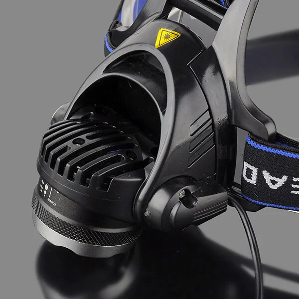 BIKIGHT 568D 650LM  LED HeadLamp Waterproof 3 Modes Telescopic Zoom Rechargeable Running Camping Cycling Light 2x18650 Battery — view 6