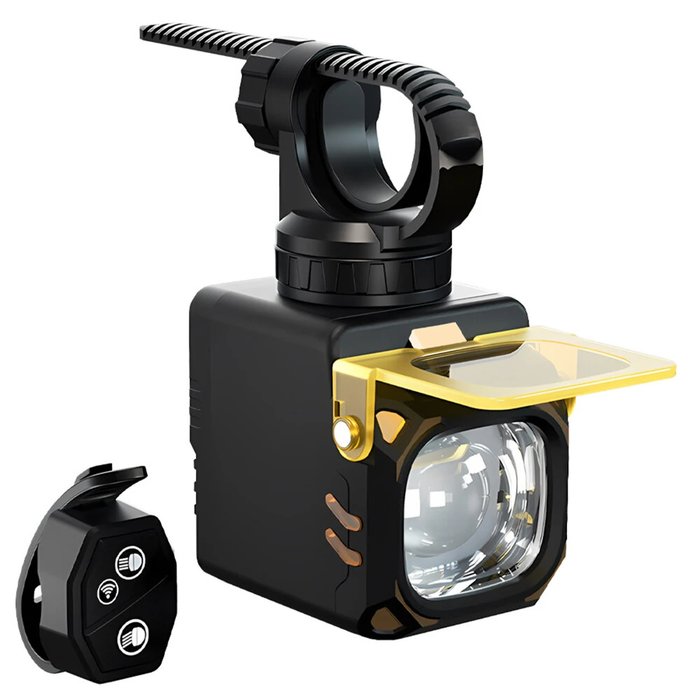 BIKIGHT Bicycle Front Light with Wireless Remote USB-C Rechargeable 8 Modes Cycling Headlight with Power Bank Waterproof for Night Riding — view 7