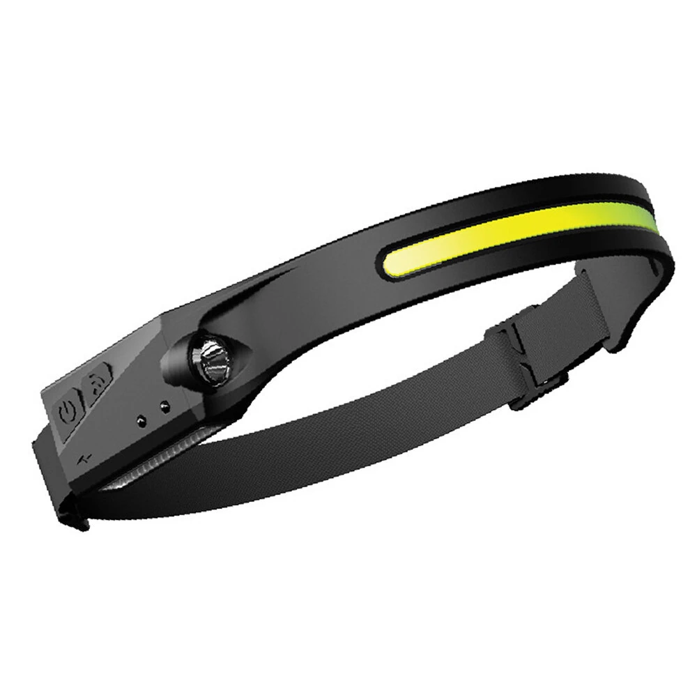 Bikight COB LED Induction Riding Headlamp 1200mAh USB Rechargeable 270° Wide Range 350LM 5 Lighting Modes LED Headlamp Cycling Adventure Fishing Flashlight Bike Headlamp — Bikight