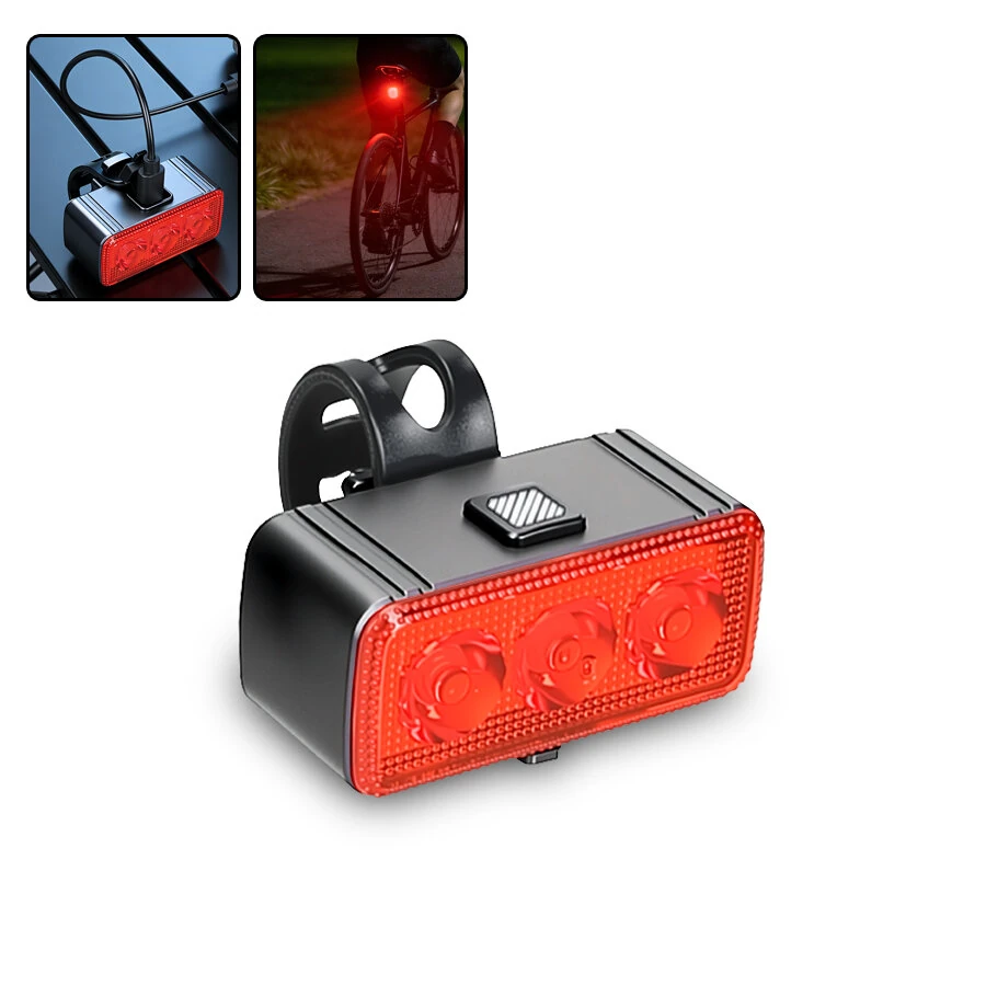 BIKIGHT E083 Bicycle Headlight Taillight Type-C Charging Waterproof Lightweight Cycling Bike Light Set for Outdoor MTB Night Riding Safety — view 4
