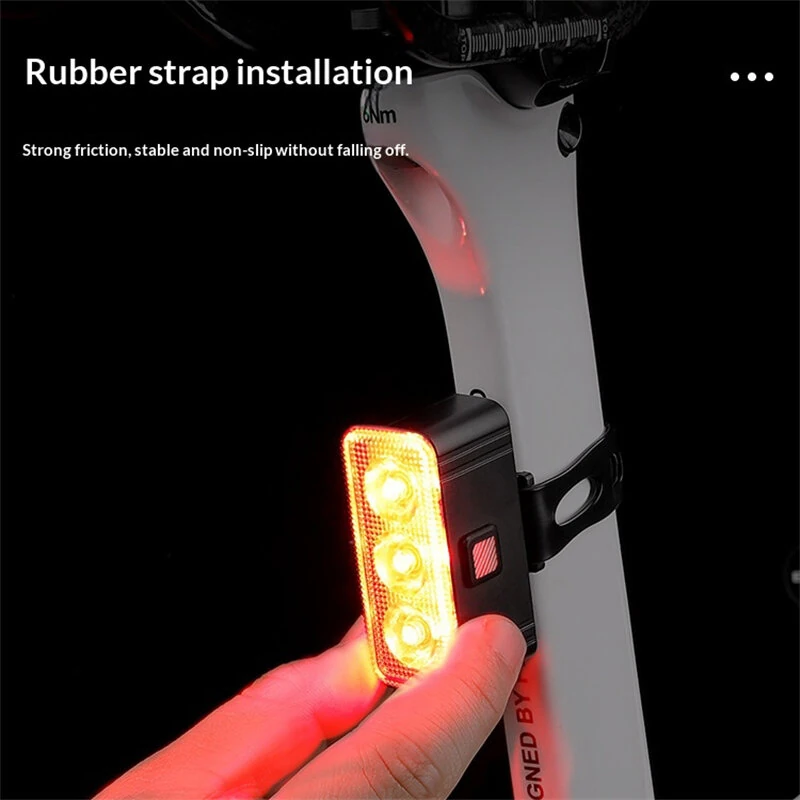 BIKIGHT E083 Bicycle Headlight Taillight Type-C Charging Waterproof Lightweight Cycling Bike Light Set for Outdoor MTB Night Riding Safety — view 6