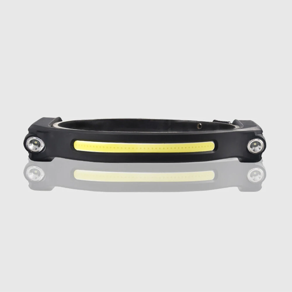 BIKIGHT LX300 2XPE+COB Induction Headlight 1200mAh 270° Wide Range 350LM 5 Lighting Modes Type-C Rechargeable Head Torch COB Outdoor Cycling Adventure Fishing Flashlight Bike Headlamp — view 6