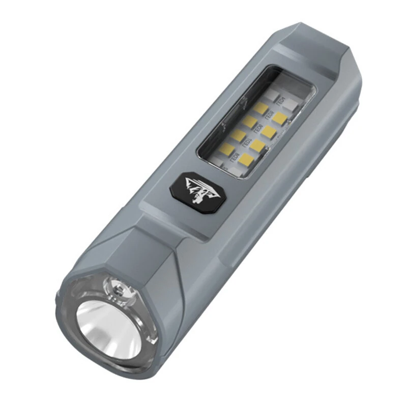 Bikight LY-905 Outdoors Magnetic LED Flashlight with Red LEP Pointer Dual Light Mode 5-Gear Dimming USB-C Recharging 18650 Battery for Outdoor Camping Hiking Emergency Tactical Torch Lamp with Back Backle Clip — view 2
