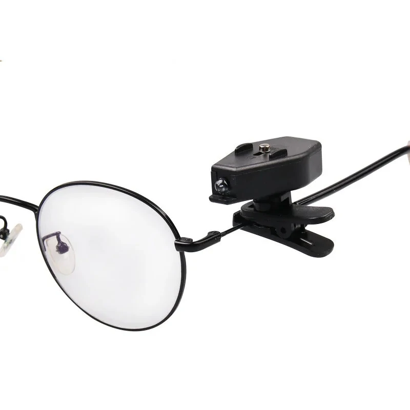 BIKIGHT Mini Flashlight Glasses Reading Lamp Eyeglass Clip Lantern Adjustable Universal Eyeglasses Lamp Flexible Book Reading Light Cap — view 10