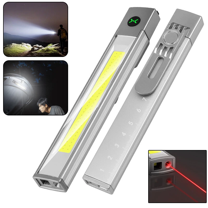 Bikight Multifunction Pen Light High-Bright Flood Light Flashlight With Spotlight Type-C Charging Magnetic Absorbing Work Lamp — view 2