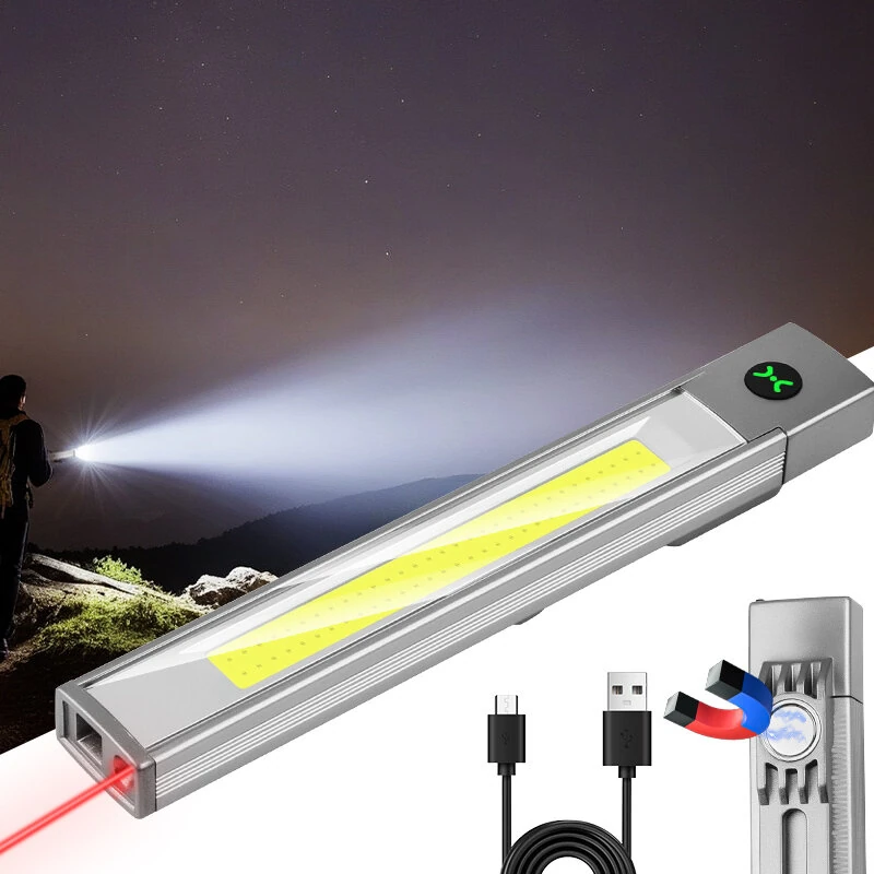 Bikight Multifunction Pen Light High-Bright Flood Light Flashlight With Spotlight Type-C Charging Magnetic Absorbing Work Lamp — view 4