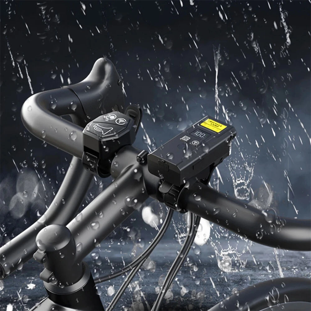 BIKIGHT Q09L Wireless Remote Control Bicycle Headlight with Horn Smart Light Sensor Digital Power Display Type-C Charging Waterproof Bike Front Light for Outdoor Night Riding Safety — view 6