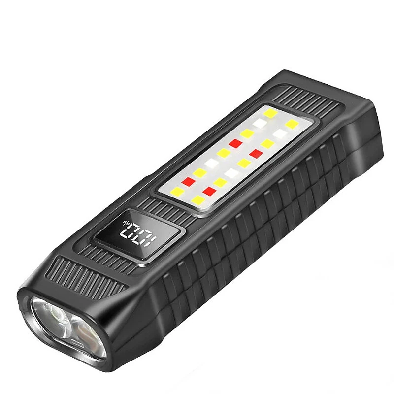 Bikight SD-851 Mini Flashlight with COB Side Light 8 Lighting Modes 250 Lumens Magnetic Waterproof Type-C Rechargeable Emergency Light Outdoor Work Lights