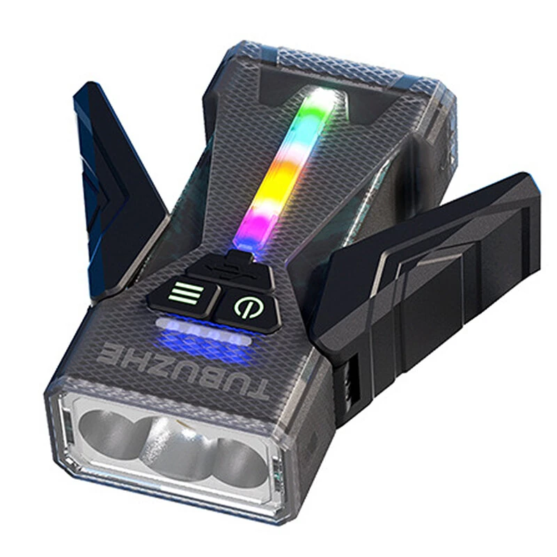 BIKIGHT SD-M19 5000LM Multiple Light Sources Flashlight with RGB Side Light Magnetic Adsoption Type-C Rechargeable Super Bright LED Torch Waterproof Outdoor Camping Emergency Work Lamp — view 7