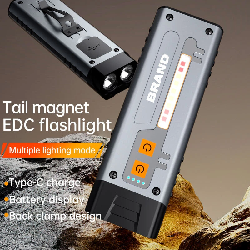 Bikight SD19 Brightness LED Flashlight with COB Sidelight White Red Blue Multi Light Source Multifunctional LED Torch Outdoor Camping Tent Light Maintenance Work Lamp — view 5