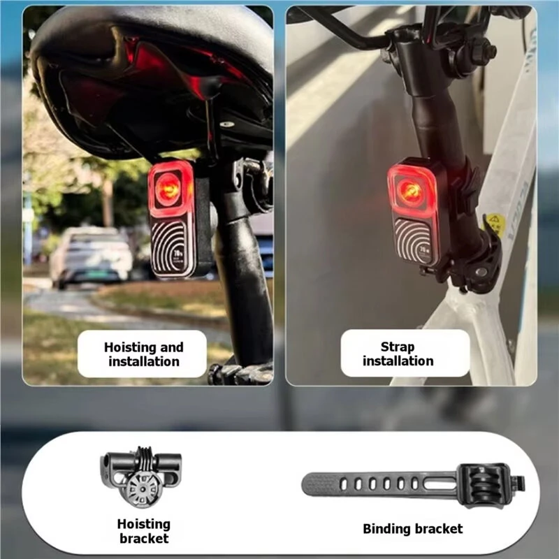 BIKIGHT Smart Monitoring Warning Bicycle Taillight High Lumen Waterproof Bike Sensor Rear Light for MTB Road Cycling Safety — view 4