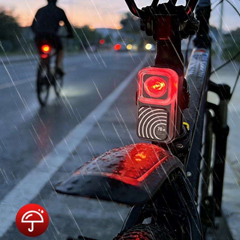 BIKIGHT Smart Monitoring Warning Bicycle Taillight High Lumen Waterproof Bike Sensor Rear Light for MTB Road Cycling Safety — view 5
