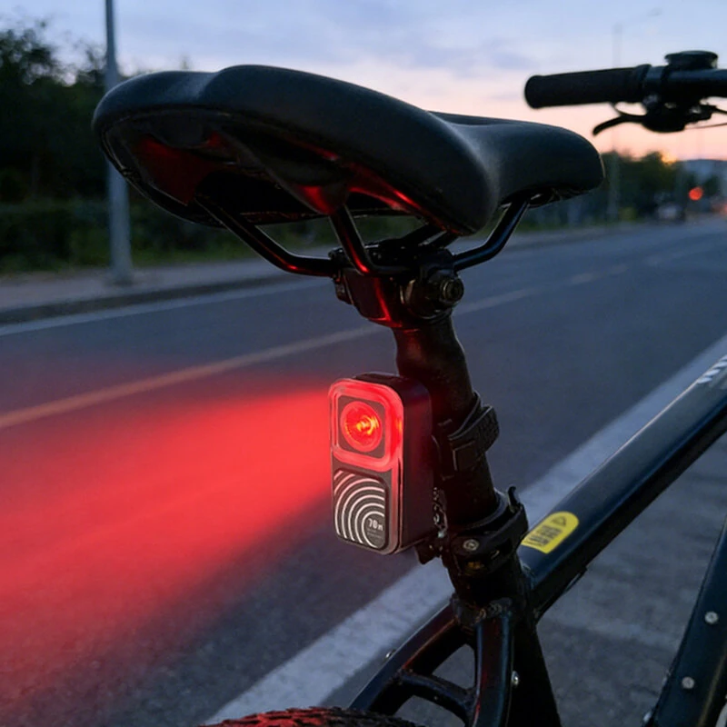 BIKIGHT Smart Monitoring Warning Bicycle Taillight High Lumen Waterproof Bike Sensor Rear Light for MTB Road Cycling Safety — view 6