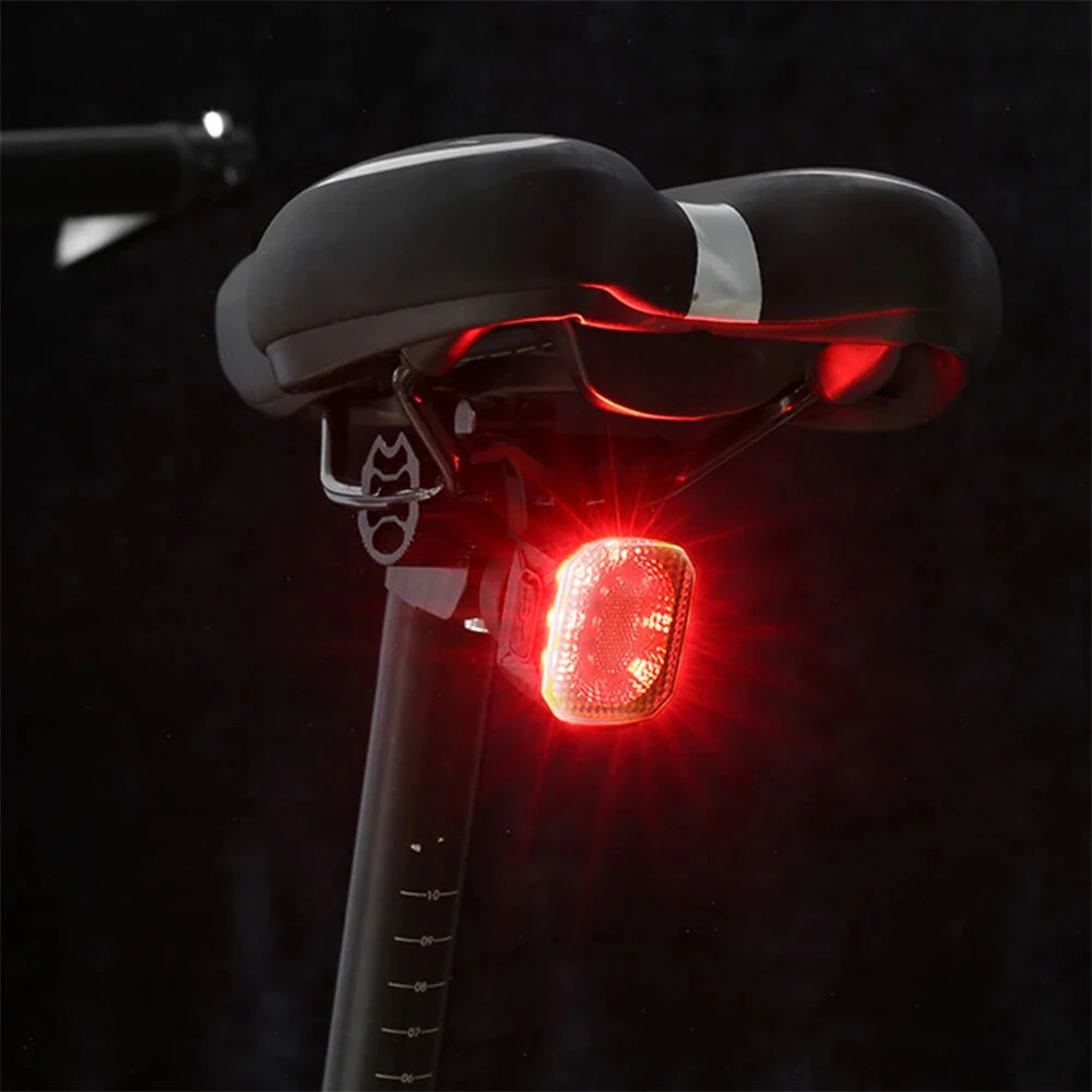 BIKIGHT Smart Sensing Brake Bicycle Taillight 6 Lighting Modes Waterproof Type-C Charging Bike Rear Light for MTB Night Riding Warning Safety — view 10