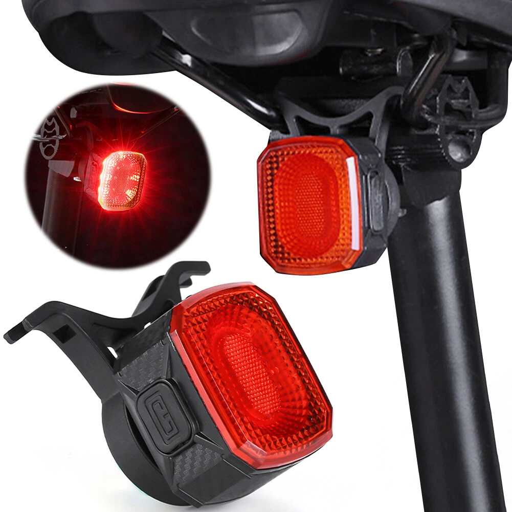 BIKIGHT Smart Sensing Brake Bicycle Taillight 6 Lighting Modes Waterproof Type-C Charging Bike Rear Light for MTB Night Riding Warning Safety — view 11