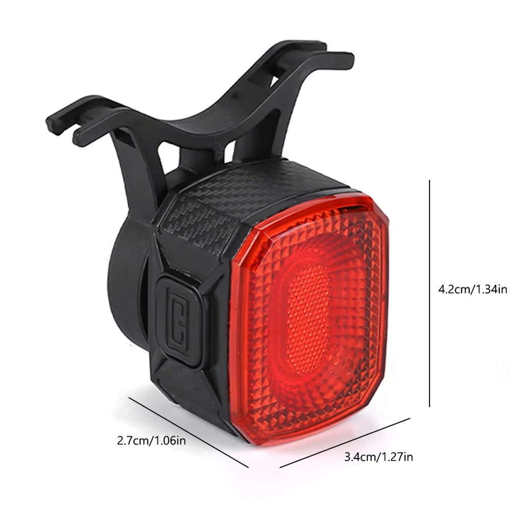 BIKIGHT Smart Sensing Brake Bicycle Taillight 6 Lighting Modes Waterproof Type-C Charging Bike Rear Light for MTB Night Riding Warning Safety — view 8