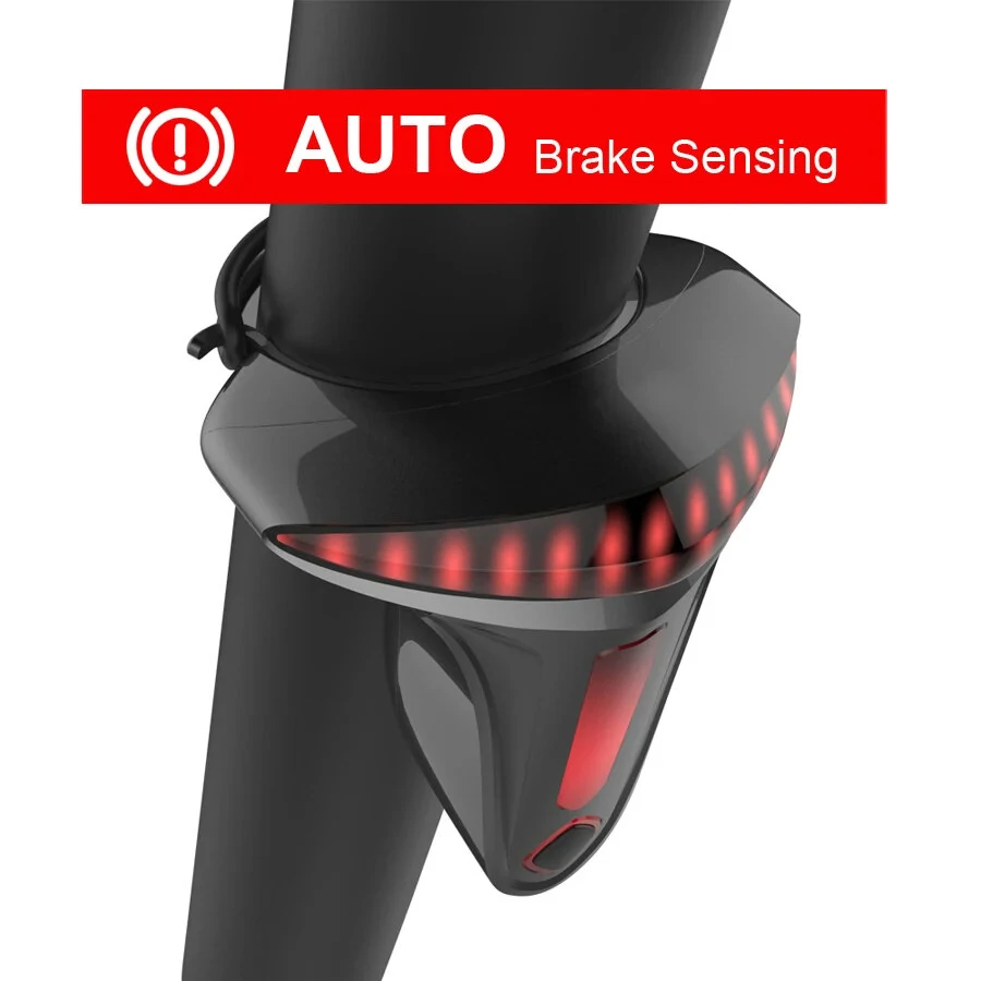 BIKIGHT Smart Sensoring Brake Bike Taillight 3 model Lighting Automatic Reminder 1400mAh Battery IP66 Waterproof USB Rechargeable Bicycle Back Lights for MTB Bike Road Bike — view 4