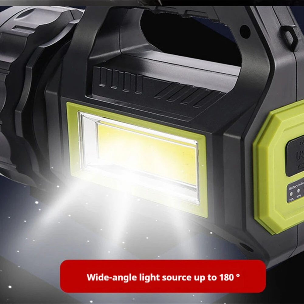 Bikight Solar Flashlight for Emergencies Search LED Solar Camping Lights Multifunctional Flashlight Power Bank — view 3