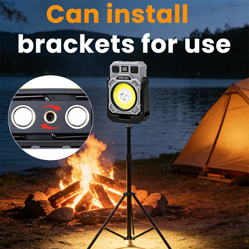 Bikight SQ-G21 Outdoor Multi Function LED Work Light with Hook Type-C Rechargeable IPX4 Magnetic Hook Pen Clip 360° Rotation Camping Lantern Tripod Compatible — view 5