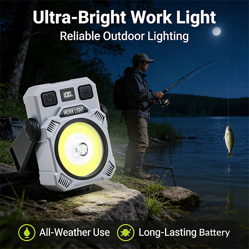 Bikight SQ-G21 Outdoor Multi Function LED Work Light with Hook Type-C Rechargeable IPX4 Magnetic Hook Pen Clip 360° Rotation Camping Lantern Tripod Compatible — view 7