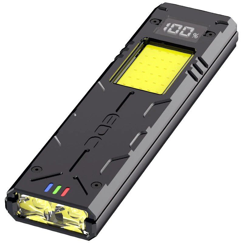 BIKIGHT Super Bright Flashlight Rechargeable LED+COB Floodlight Magnetic Back Clip Portable Workamp Tactical Flashlight — view 2