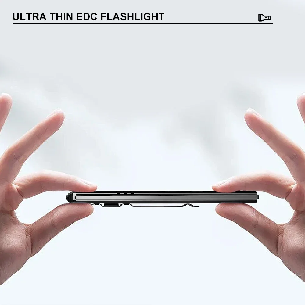 BIKIGHT Super Bright Flashlight Rechargeable LED+COB Floodlight Magnetic Back Clip Portable Workamp Tactical Flashlight — view 8