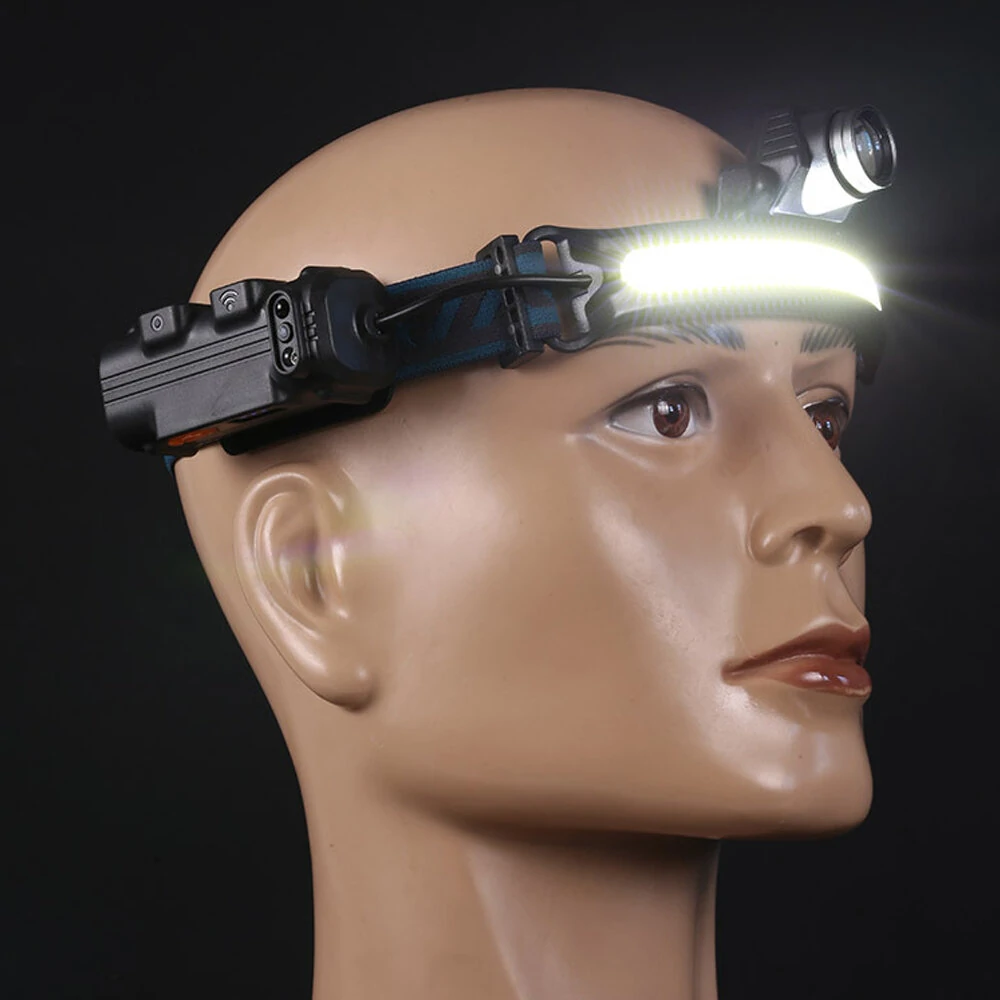 Bikight W678 Smart Sensor Headlight XPG+COB 6 Modes Type-C Charging 2000mAh Battery Flashlight Head Torch — view 10