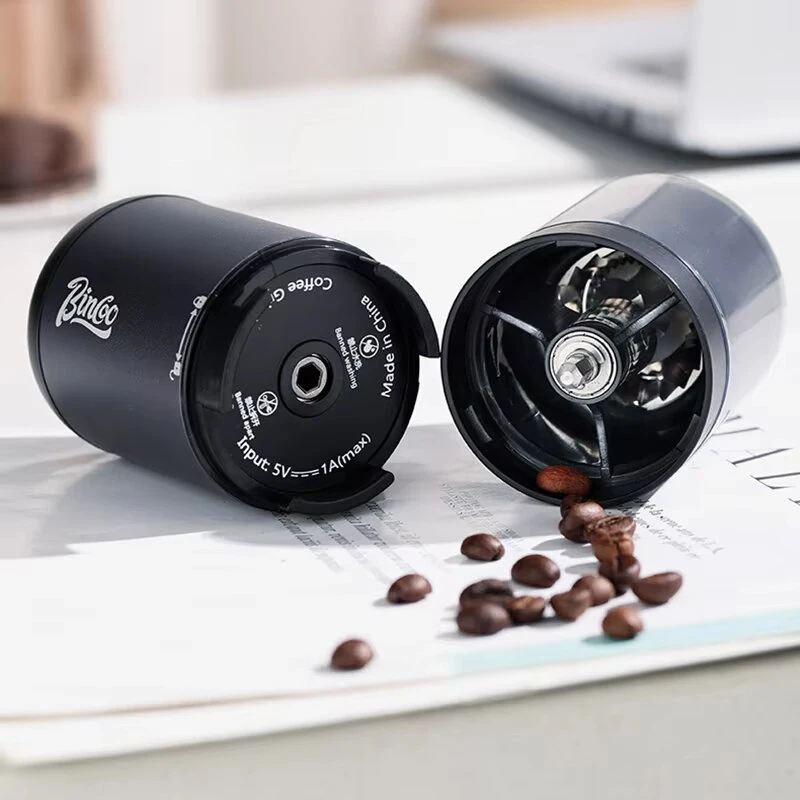 Bincoo Portable Electric Coffee Grinder Wireless USB Chargeable Professional Stainless Steel Burr Grinder Milling Machine — view 8