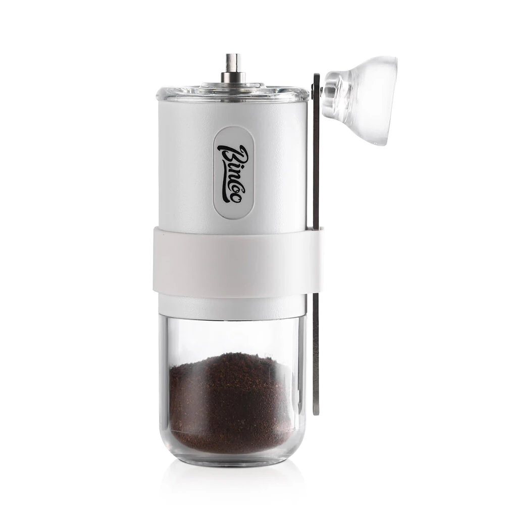 Bincoo Portable Manual Coffee Bean Grinder with Conical Ceramic Burrs Foldable Coffee Grinder Hand Crank Coffee Bean Grinde for Outdoor Travel Camping — view 2