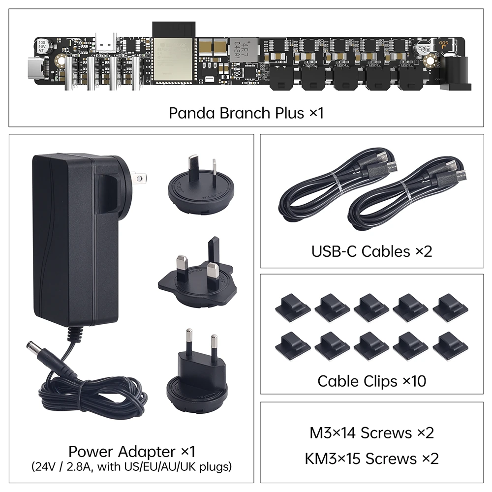 BIQU Panda Branch Plus Power Management Multi-Device Power Extended Connections Smart Control for Bambu Lab A1 P1 X1 3D Printer — view 7