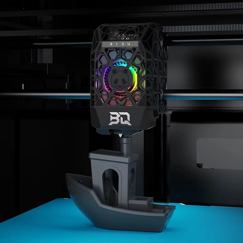 BIQU Panda Jetpack V2 360° Cooling Multi-Color Lighting MJF Nylon/Injection VS Panda Jet with Back Shell Lightweight for Bambu Lab P1 X1 — view 7