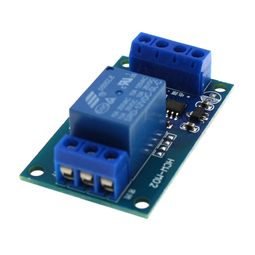 Bistable Relay Module 5V 12V Single Button Relay Module One Key Car Modification Start-Stop Self locking Car Modification Switch — view 5