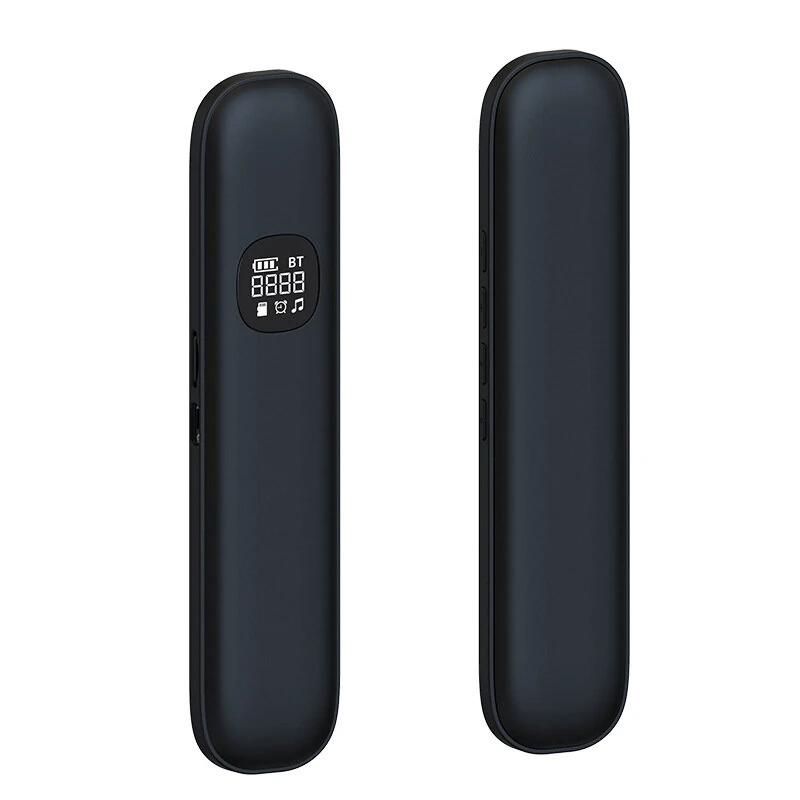 BLD06 Mini bluetooth 5.4 Speaker Bone Conduction Speaker White Noise Reduction Soundbar 3D Surround Stereo 400mAh Battery LED Screen Support TF Card Playback Sleeping-assisted Under Pillow Soundbar — BLD06