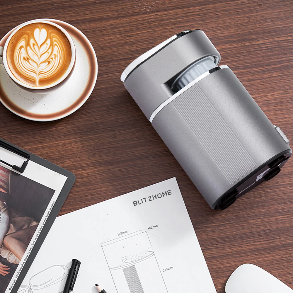 BLITZHOME C180 Mini Coffee Machine Compact Espresso Maker 15Bar Pressure Hot/Cold Extraction Easy Cleaning for Home Office & Travel — view 8