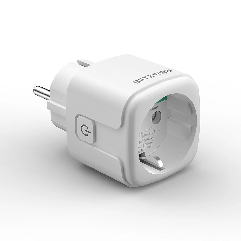 BlitzWolf® BW-SHP15 Zigbee 3.0 16A 3680W Smart Plug Wireless Power Socket Outlet EU Plug APP Remote Control / Voice Control / Multiple Timer Modes Compatible With Amazon Alexa / Google Assistant — view 4