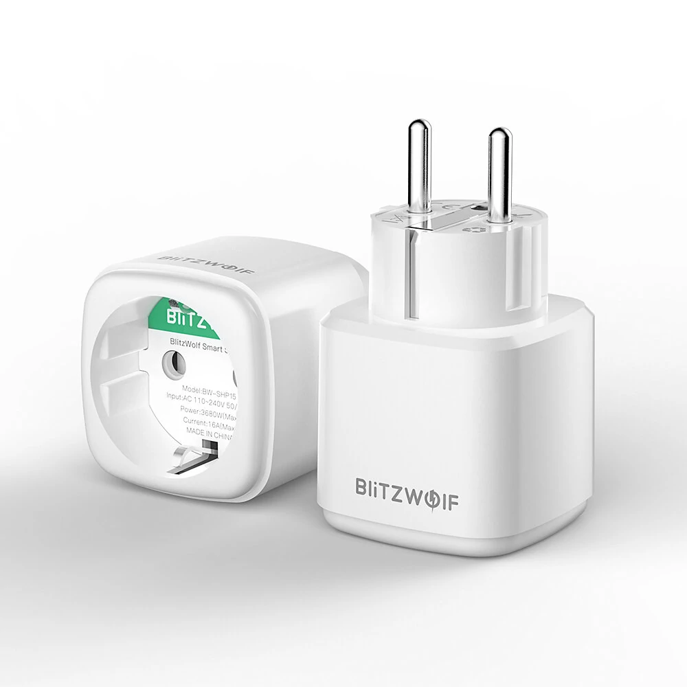 BlitzWolf® BW-SHP15 Zigbee 3.0 16A 3680W Smart Plug Wireless Power Socket Outlet EU Plug APP Remote Control / Voice Control / Multiple Timer Modes Compatible With Amazon Alexa / Google Assistant — view 6