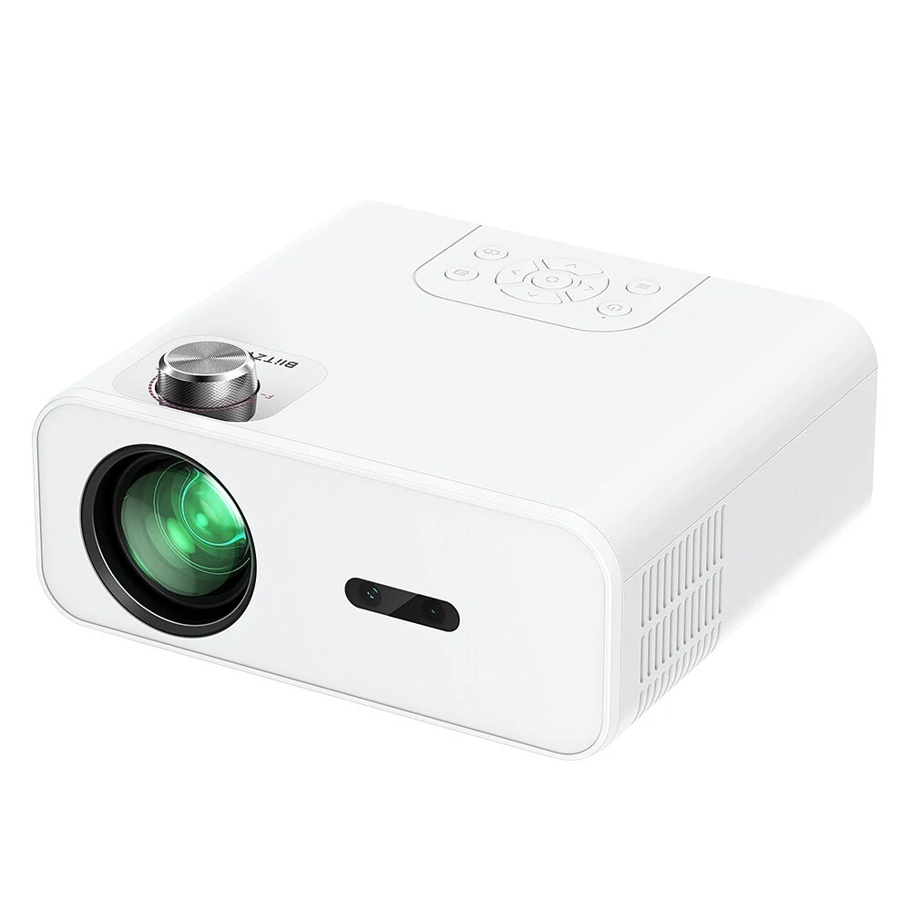 BlitzWolf® BW-V5Max LED Projector Android 9.0 System Auto Focus Physical 1080P Resolution 9000 Lumens 6D-Keystone Correction Support Side Projection Bluetooth 5.0 Portable Movie Compatible with TV Stick Smartphone HD USB AV Home Theater Video EU Plug — view 4